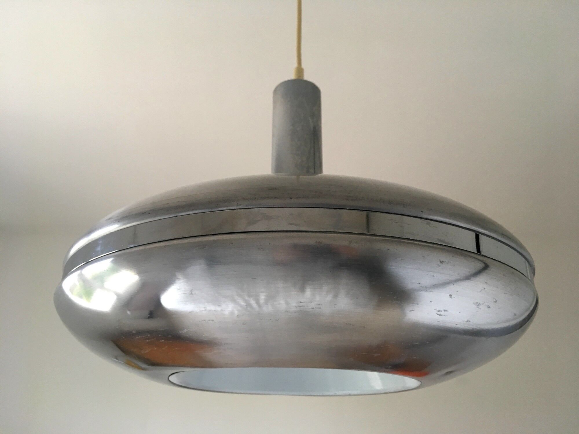 Vintage 60s aluminum hanging lamp