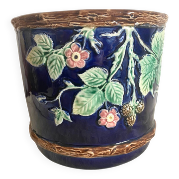 Cache pot en barbotine 1900