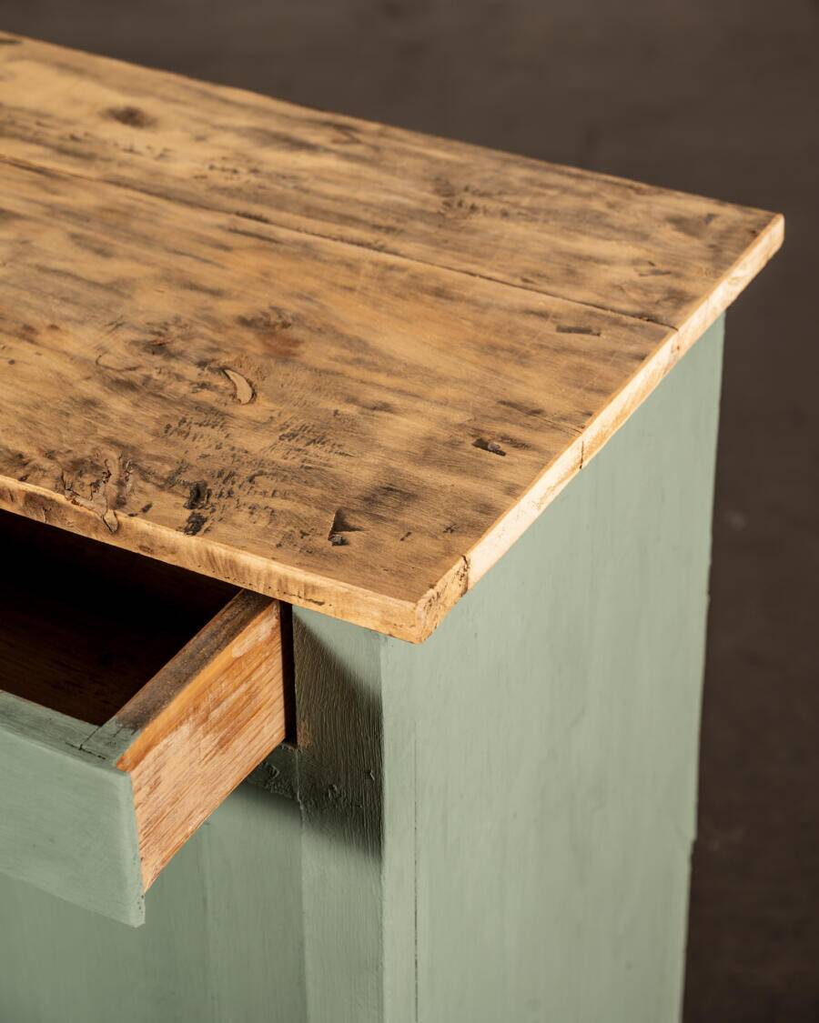 Almond green country buffet