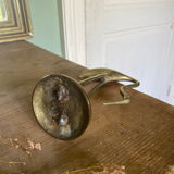 Vintage Brass Crane Bird