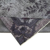 Hand-Knotted Hi-Low Pile Oriental 1970s 204 cm x 320 cm Grey Rug