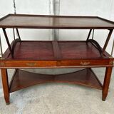 Table de bibliothèque à système de crémaillère en acajou de style empire d’époque xxème siècle