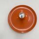 Honsel orange space age disc lamp , 1970s selected by Charlotte perriand
