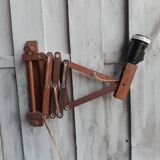 Zig zag wooden wall light from the 60s