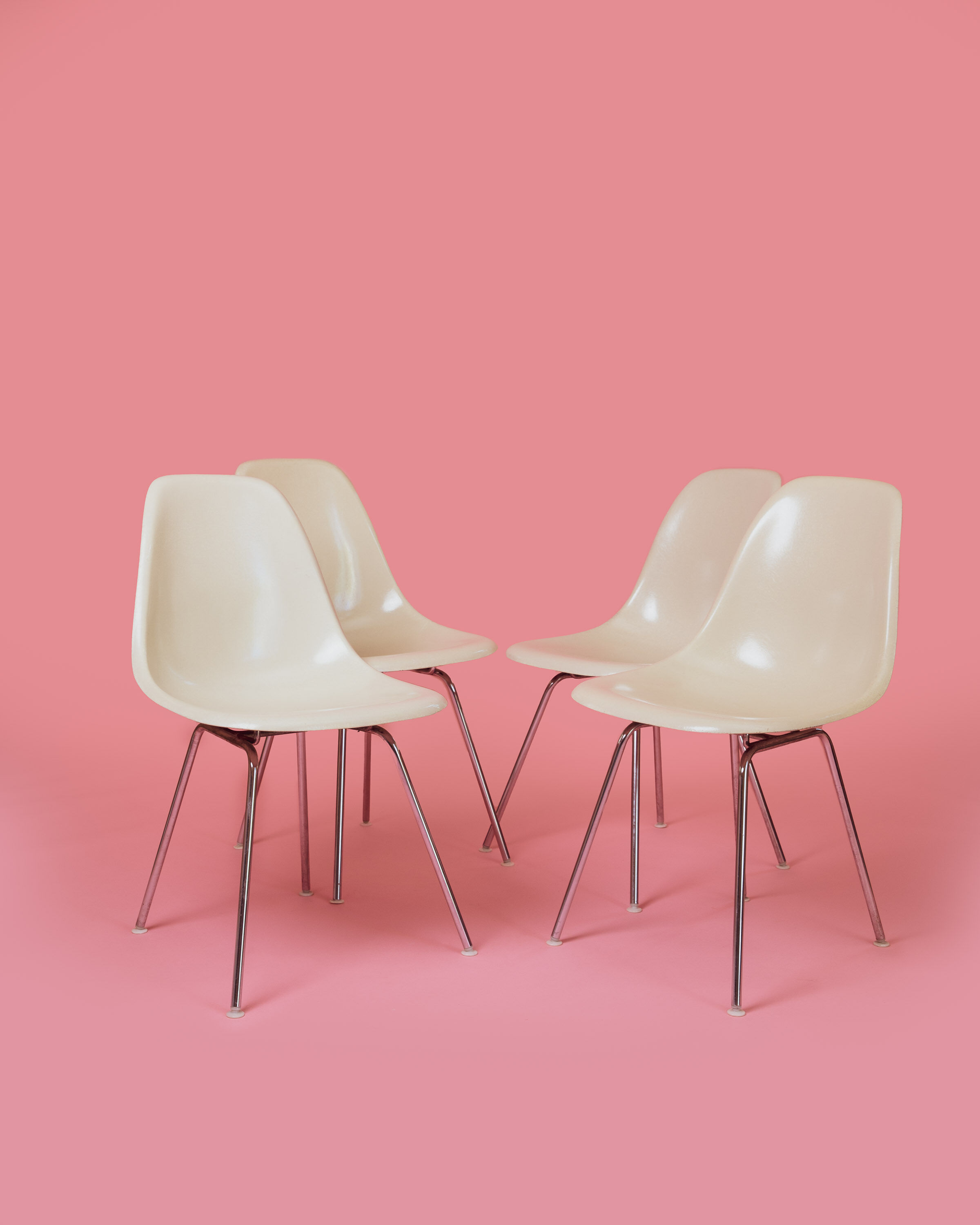 4 Herman Miller DSX chairs by Charles & Ray Eames 1970