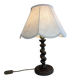 Turned wooden lamp