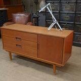 Small vintage teak low cabinet 1960