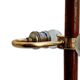 2x Scandinavian Table Lamps Teak & Brass, 1960s