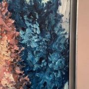 Swedish Oil on Canvas “Abstract” by Lennart Alexandria Vintage & Framed 39x31cm