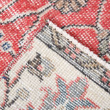 2x8 red floral turkish runner rug.77x261cm