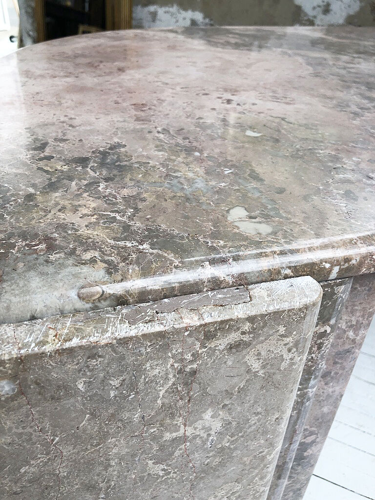 Roche Bobois pink marble table