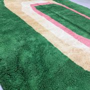Custom green Moroccan rug 2.5/1.6