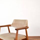 Mid-Century Danish Teak Armchair by Svend Åge Eriksen for Glostrup, 1960s.