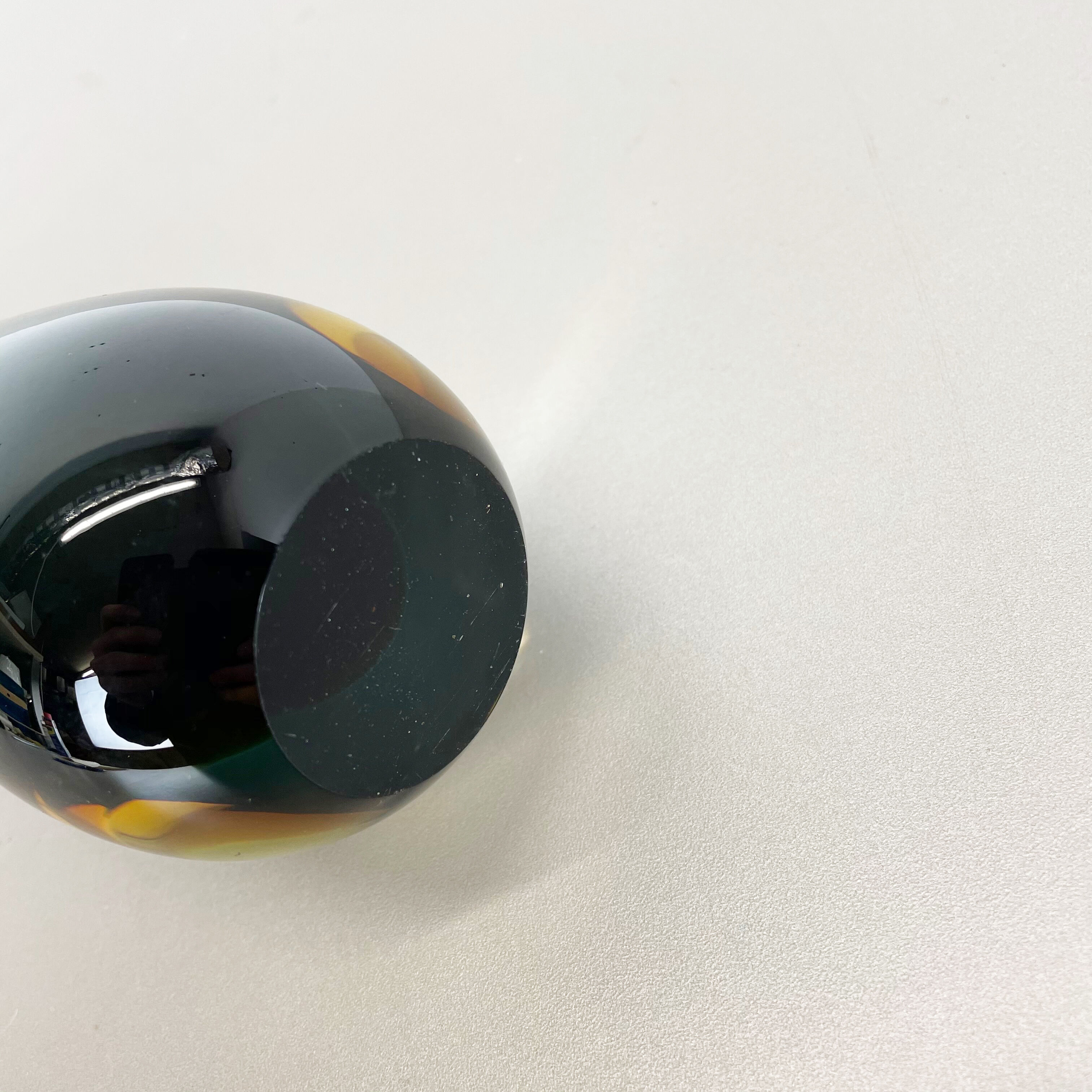 Large Murano Glass Sommerso Vase Designed by Flavio Poli attrib., Italy, 1970s