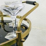 Trolley bar in vintage brass 60
