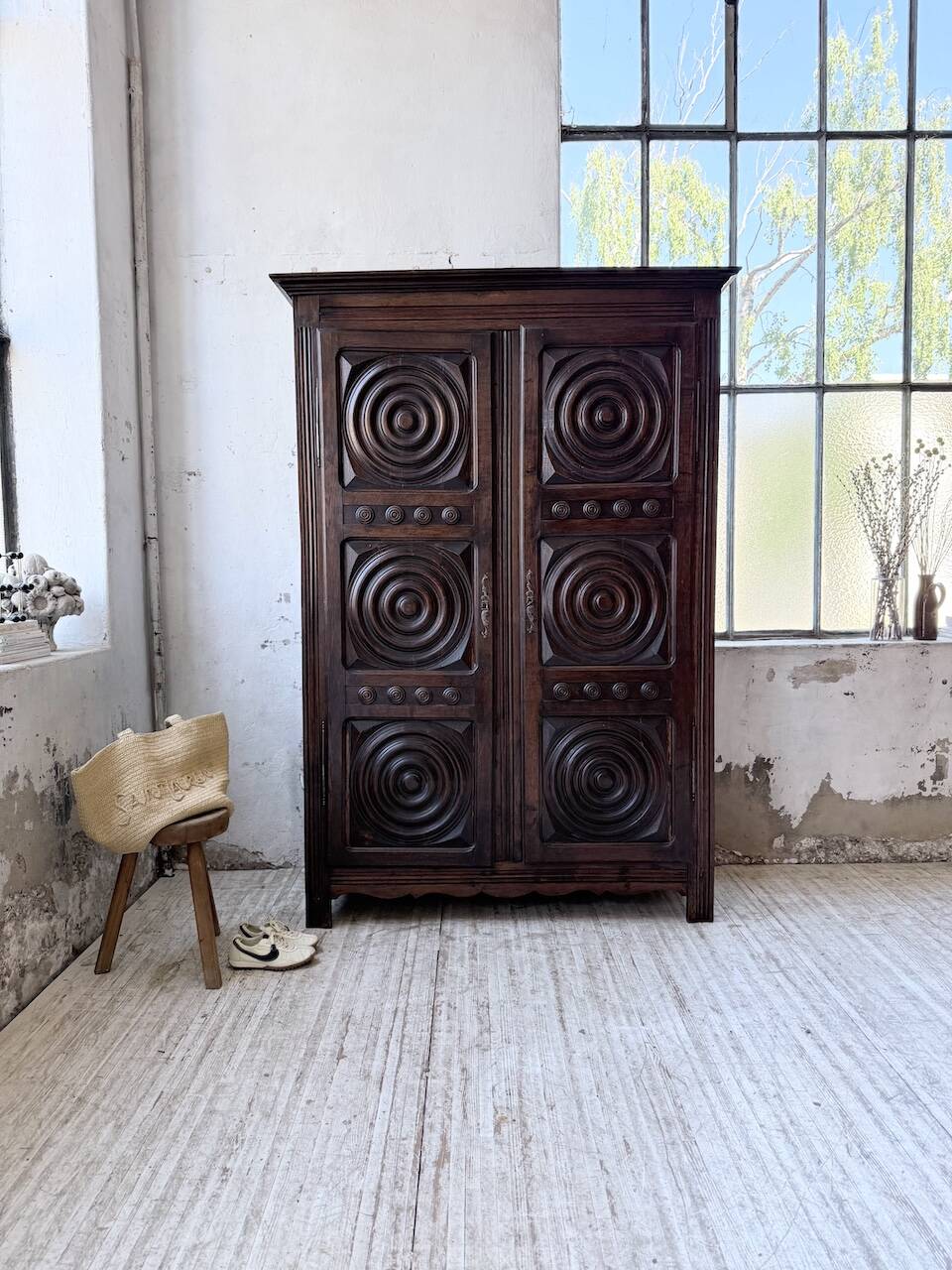 Oak wardrobe "Basque" Dudouyt