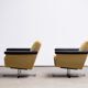 Paire de fauteuils vintage en Laine 1960