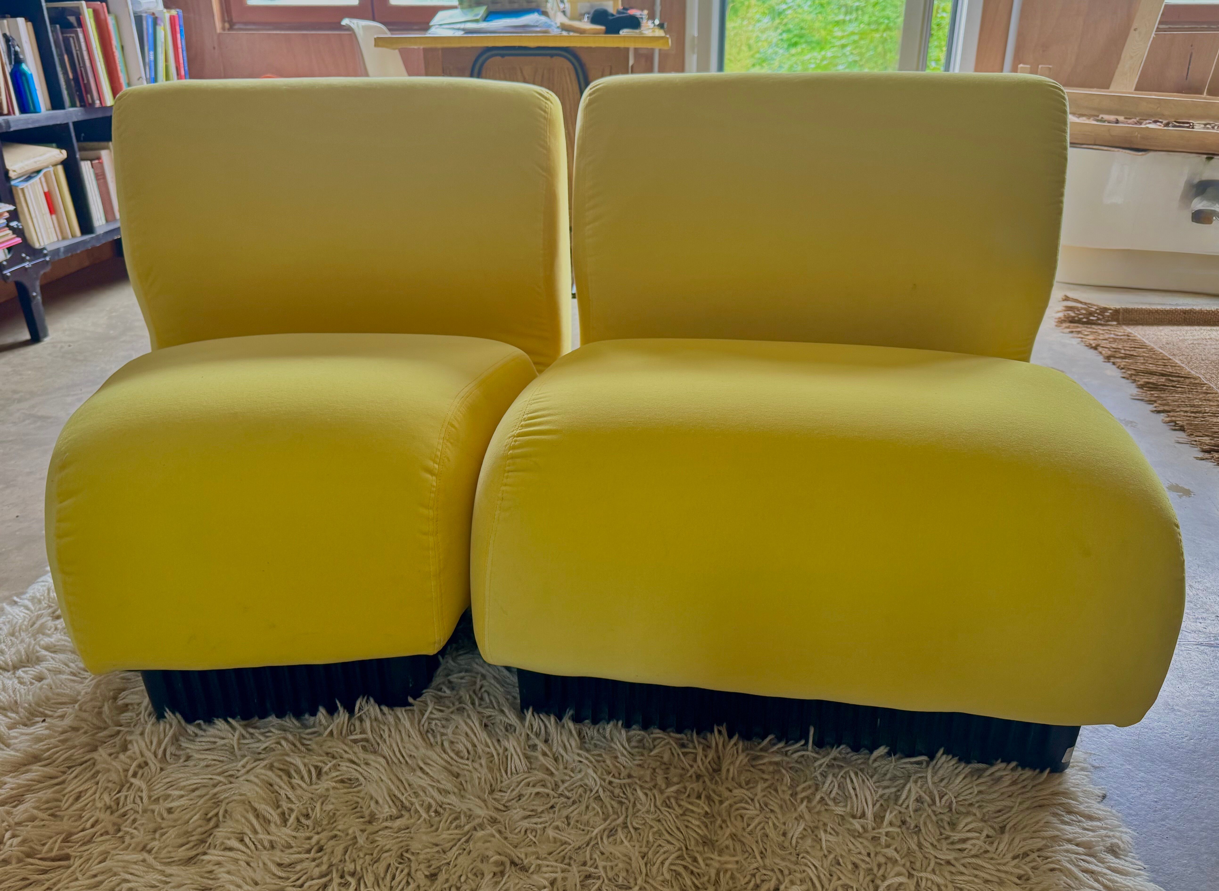 Pair of modular armchairs by Don Chadwick for Herman Miller