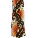 Lampshade Cérianthe H80 D35 D30 - vintage fabric