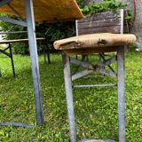 Guinguette table and benches