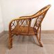 Vintage rattan armchair 60s