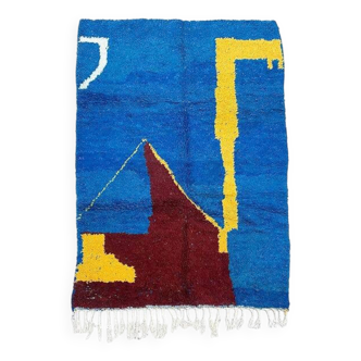 Tapis boujaad tissé en laine naturel fait main 250cmx150cm