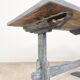Table de ferme antique suédoise peinte en bleu