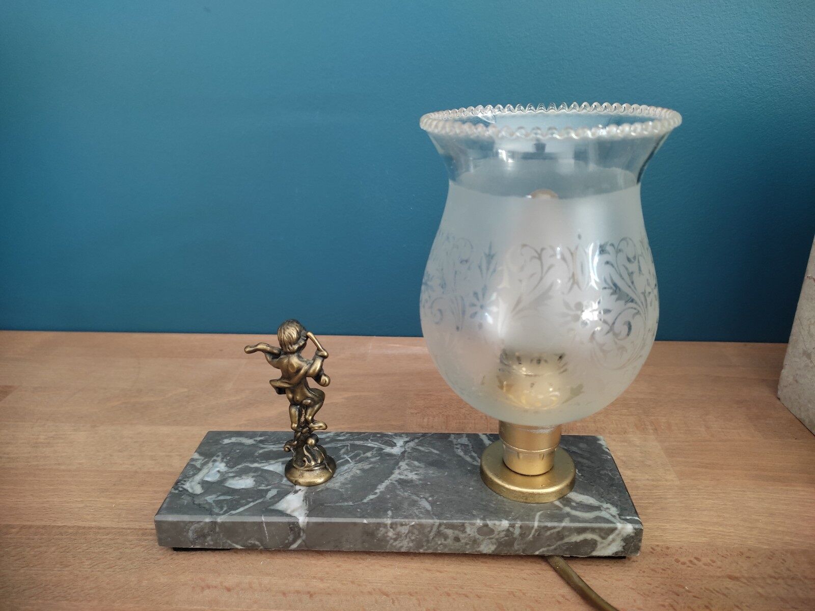 Bedside desk lamp Marble Original Unique Angel old vintage dp0222f088