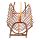 Vintage rattan and bamboo magazine rack