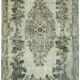 Hand-knotted vintage turkish 1980s 176 cm x 284 cm blue rug