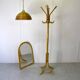 Vintage pendant lamp in bamboo and wicker, 1960s.
