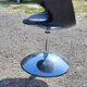 Vintage Armchair Chrome, Plastic and Leather Black