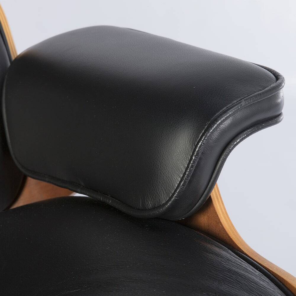 Black & Cherry Herman Miller Original Eames Lounge Chair & Ottoman