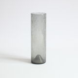 Erik Höglund cylinder glass vase for Pukeberg, Sweden, 1960s