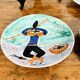 Magnificent set of 5 plates and 1 dish by Cesare Sartori for Sica.