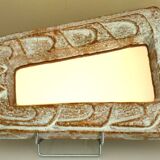 Fish mirror, glazed ceramic, signed Robert Meynard, Vallauris, 1950