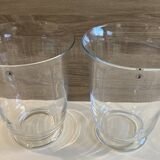 Duo of New Vases Tealight Holders in Crystal Glass Decorative Art Design