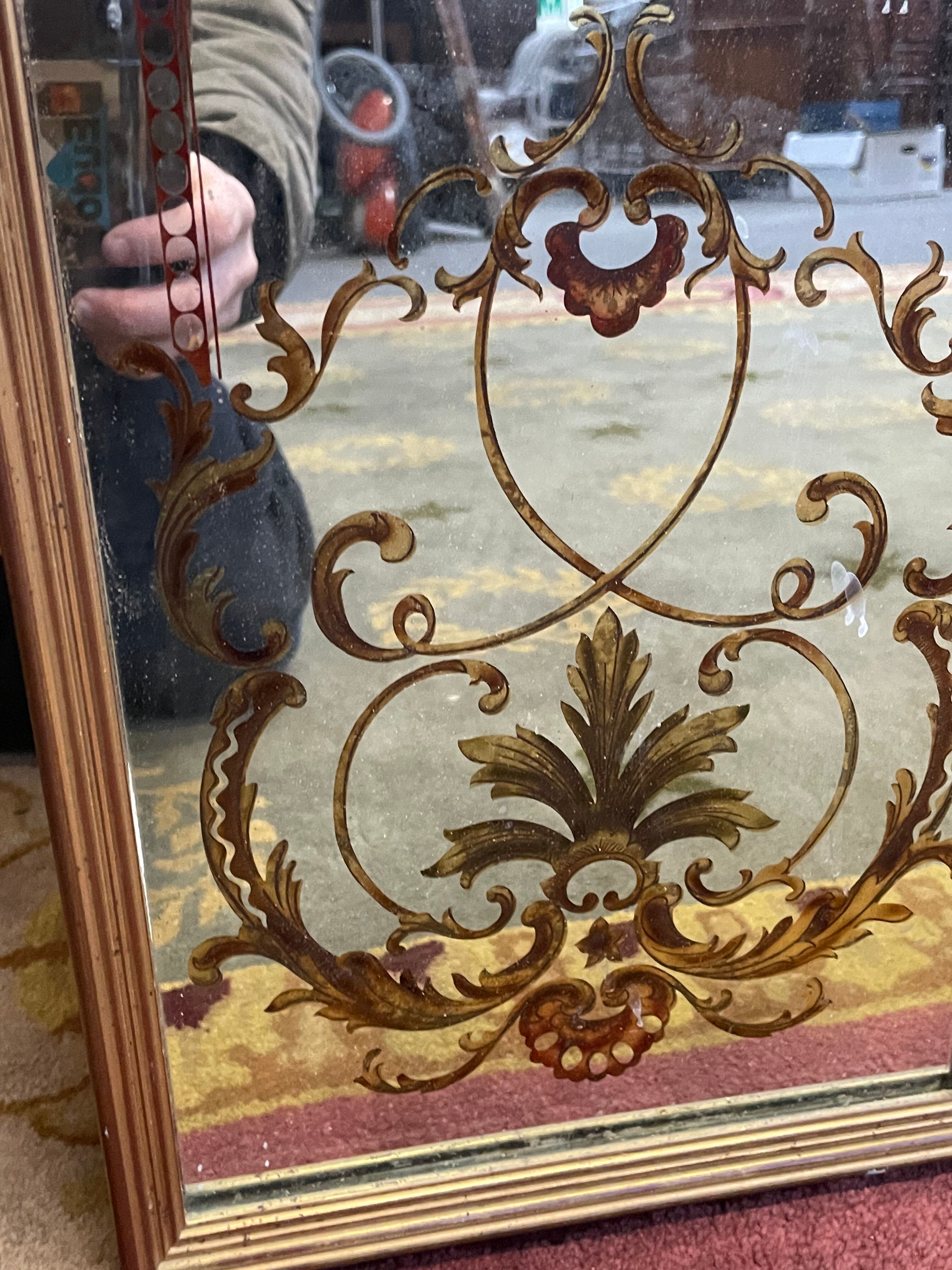 Bistro mirror - eglomised glass brasserie