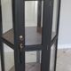 Antique black hexagonal display cabinet – 180 cm