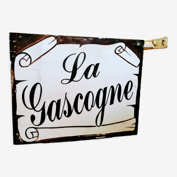 Enseigne de restaurant vintage "La Gascogne"