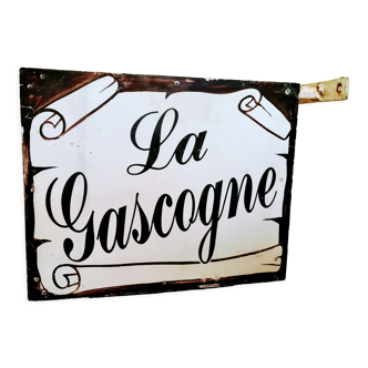 Enseigne de restaurant vintage "La Gascogne"