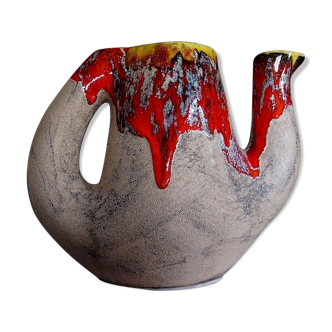 Vallauris vintage abstract pitcher