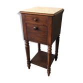 Table de chevet en noyer