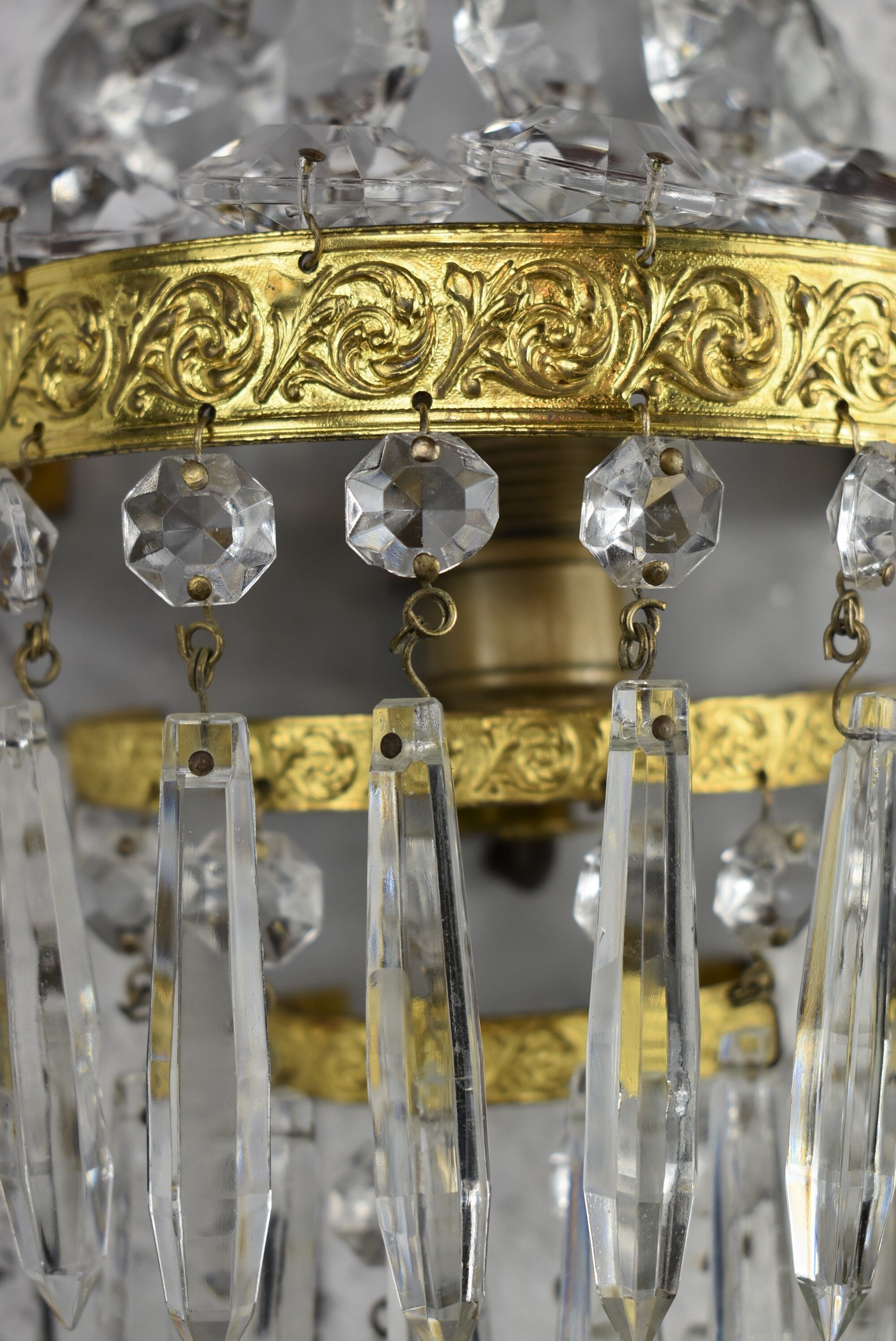 Pair of vintage stamps lamps