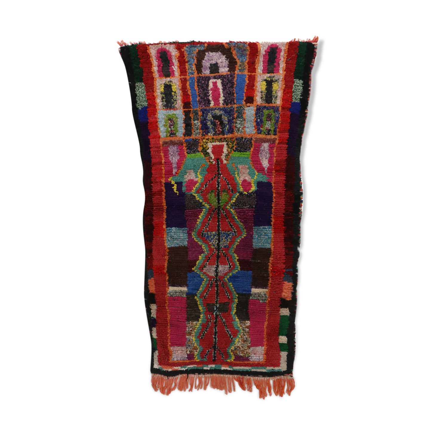Tapis Boucherouite 94 x 177 cm