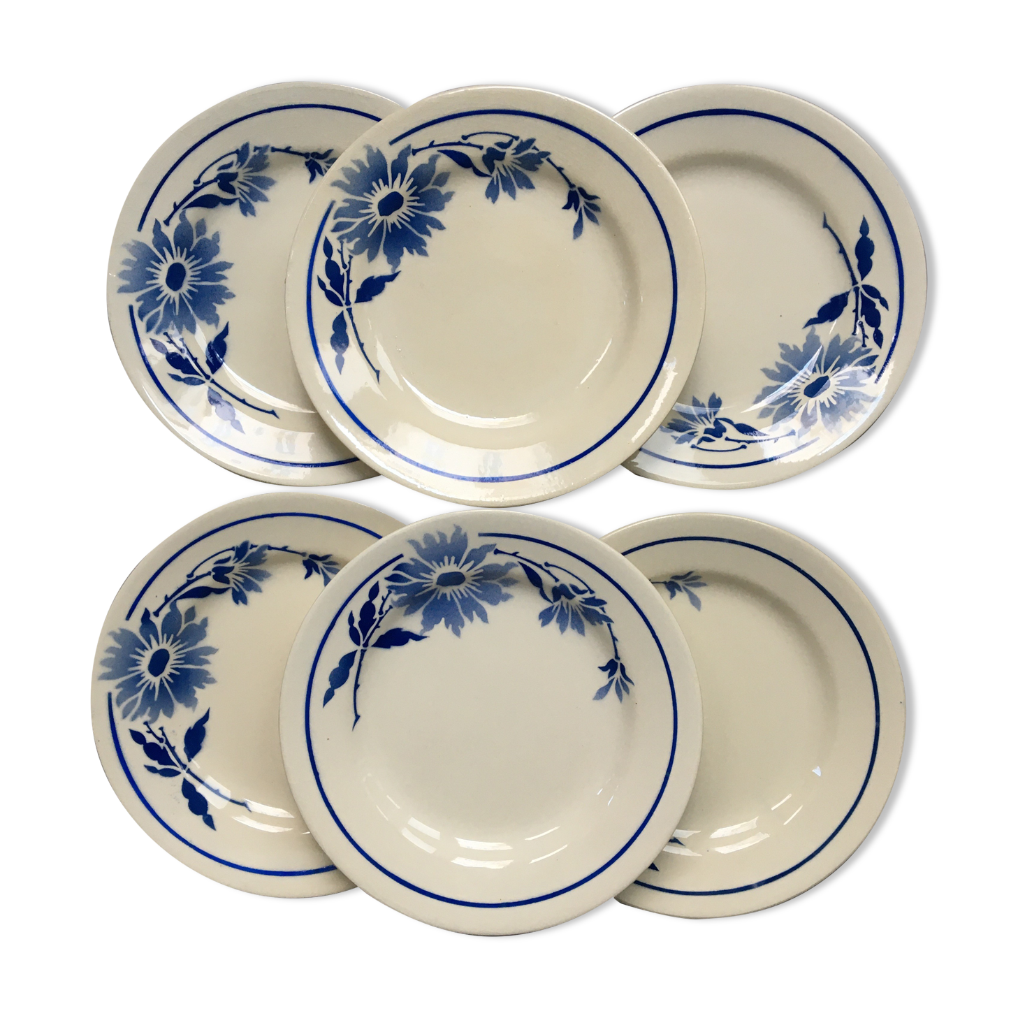 set of 6 dessert plates SOLEA Mills of Wolves