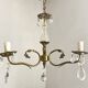 Chandeliers with glass drops 3 lights