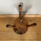 Rotating stool in solid wood, tripod base, 20th century
