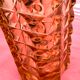 Vase rectangulaire verre rose