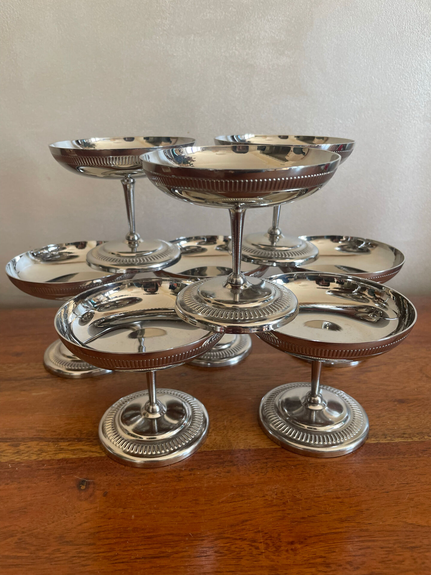 Art Deco ice cream bowls